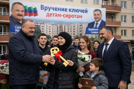 В Дагестане состоялась церемония вручения ключей от новых квартир детям-сиротам